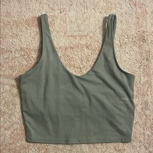 Yogalicious Olive Crop Top